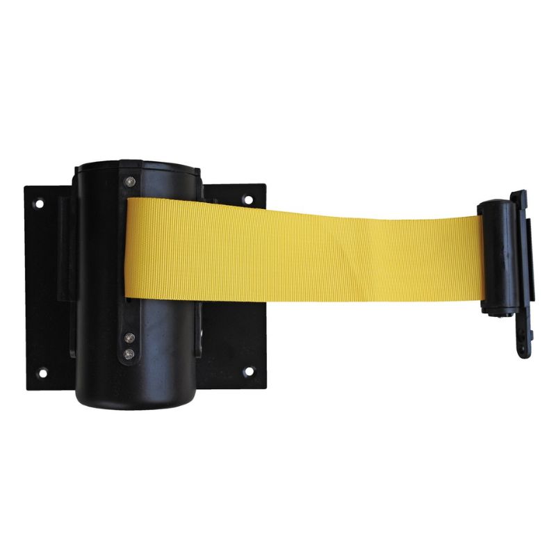 Vestil Web-W Wall Mounted Guidance Barrier 6 Ft. Yellow Fabric Web