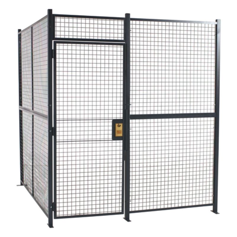Vestil Wpc-10X10-4Nc Welded Wire Mesh With Sliding Door (1)