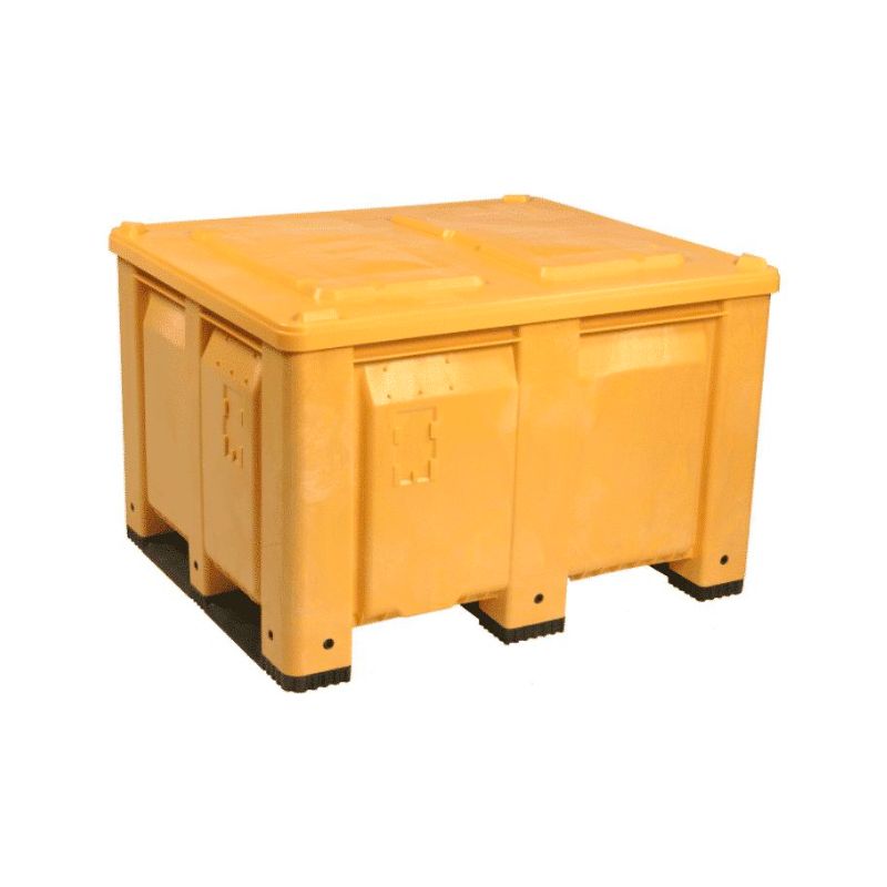 Dolav 500200YL Macx Solid Bulk Container Yellow Lid