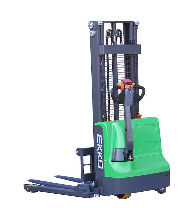 Ekko Eb12E-98Li Fully Powered Straddle Stacker