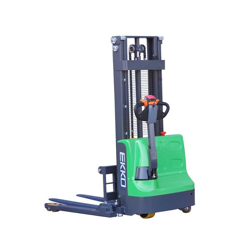 Ekko Eb12E-98Li Fully Powered Straddle Stacker