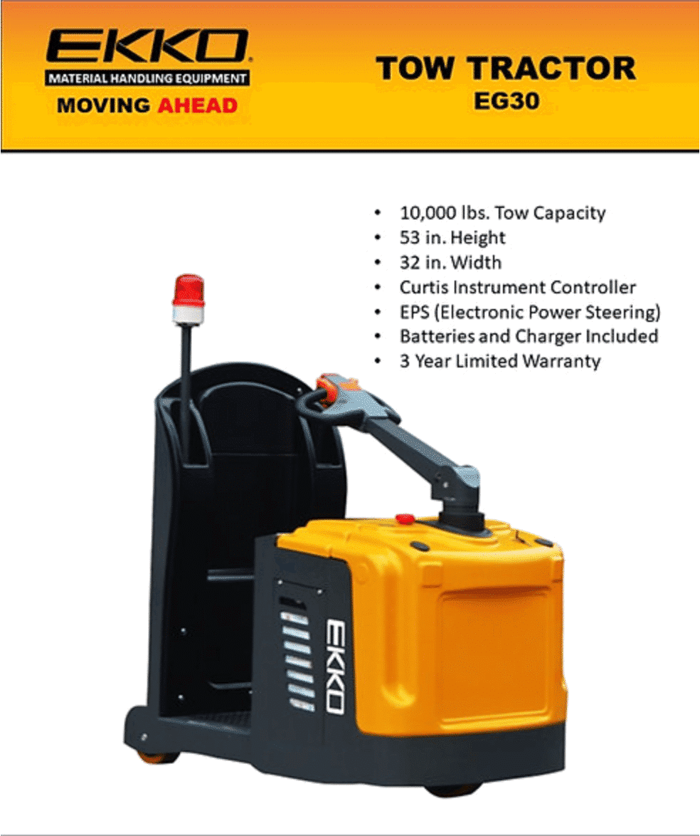 Ekko Eg30 Electric Tow Tractor