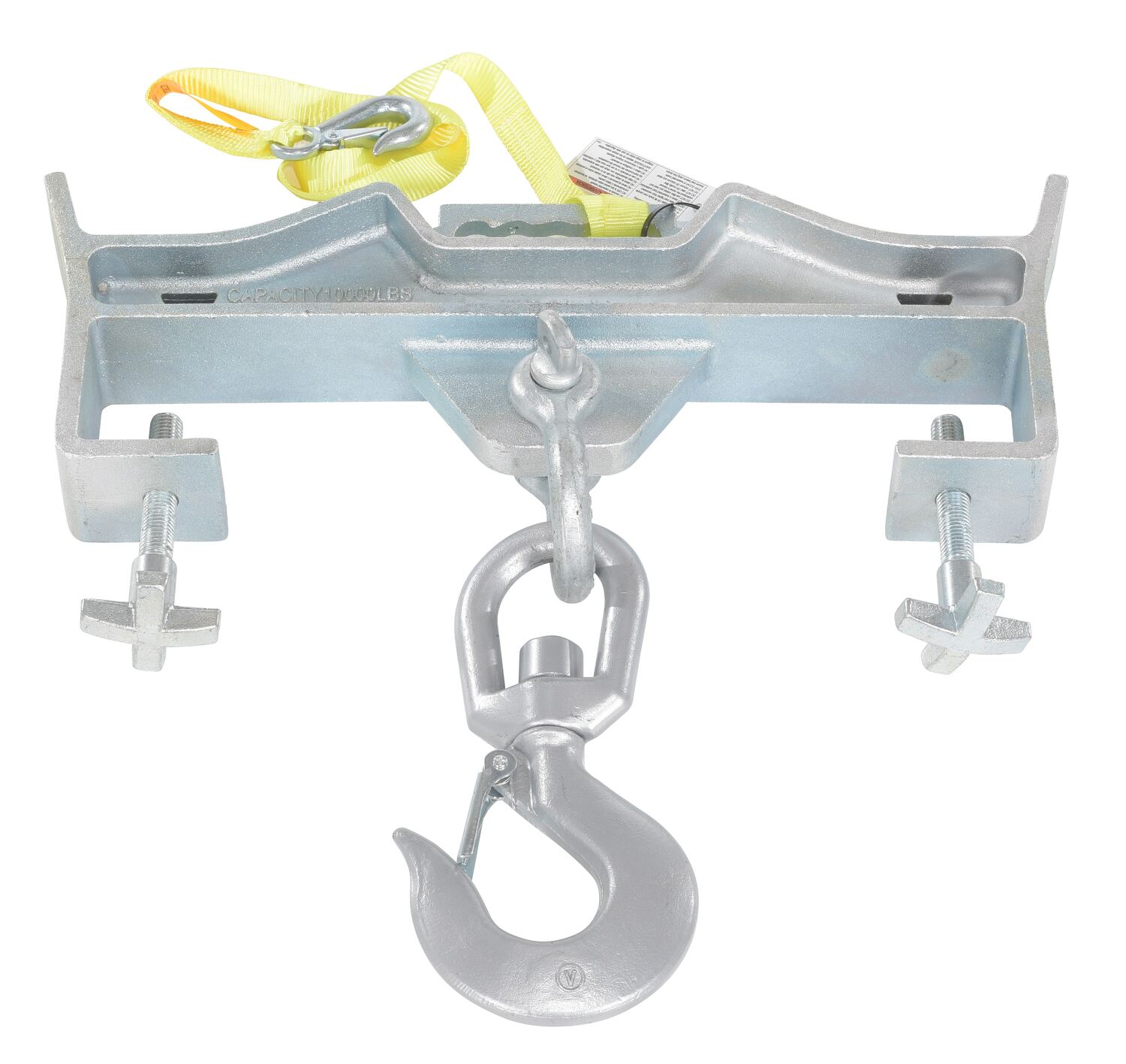 Vestil D-Fork-10-Sl Steel Double Swivel Hoist Optioning Hook 1