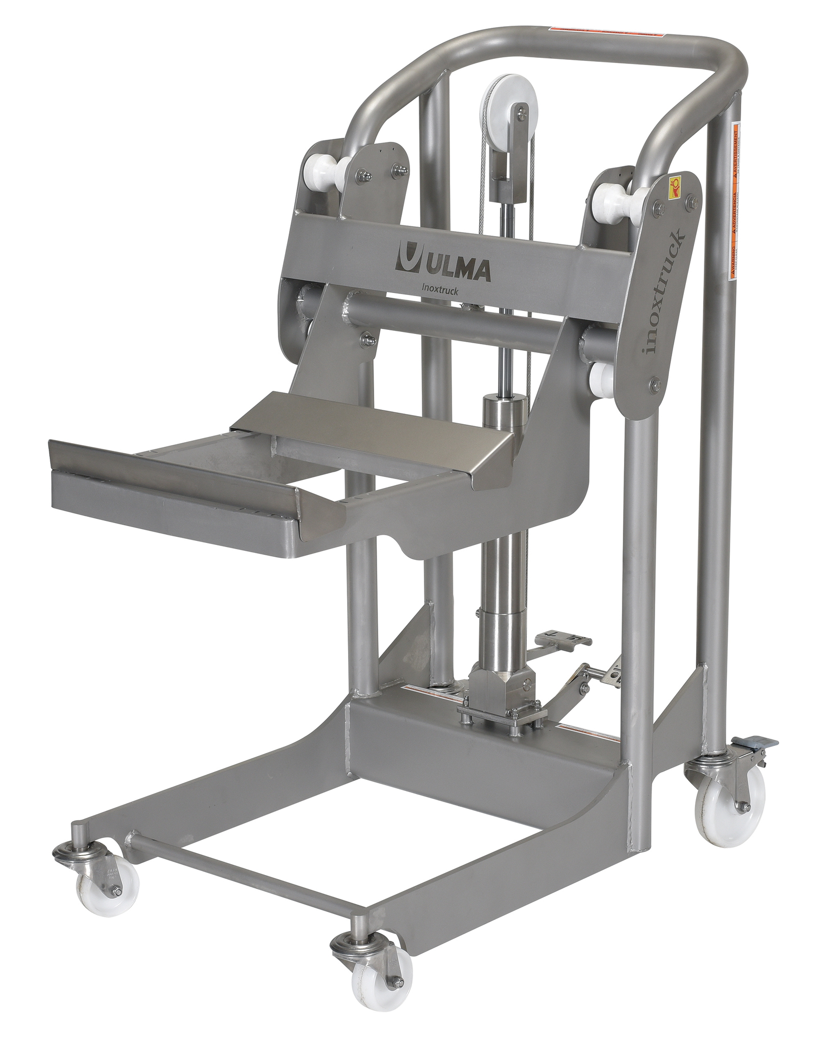 Vestil Ulm-Hrh-850 Stainless Steel Hydraulic Foot Pump Roll Handler 1