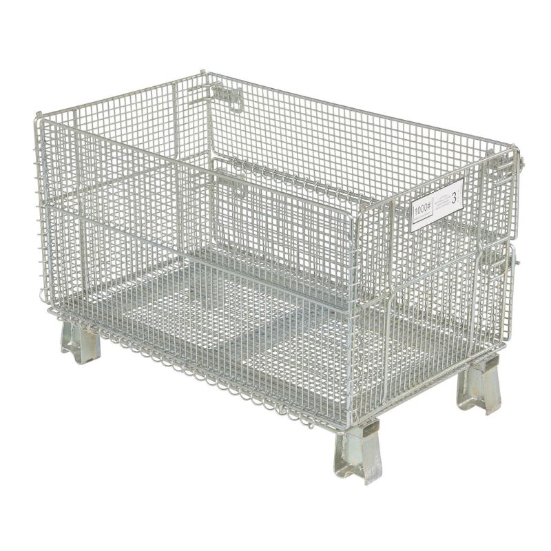 Vestil Vwire-32H Galvanized Steel Mesh Container