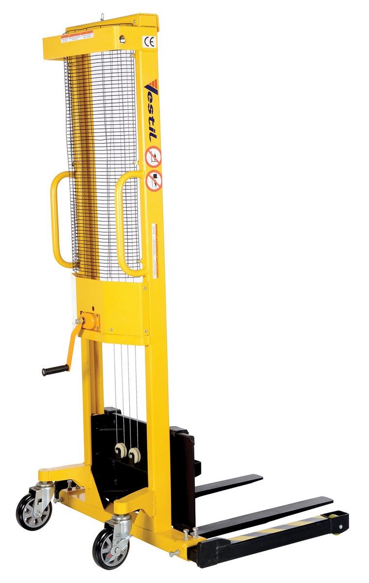 Vestil Vws-770-Aa Steel Stacker With Adjustable Manual Hand Winch 3