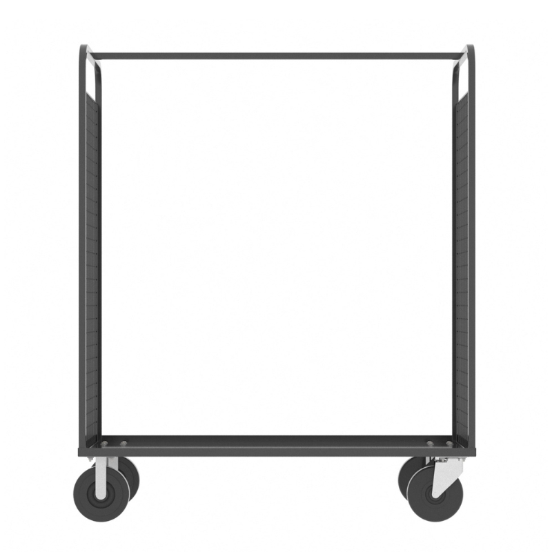 Valley Craft Gray Cage Cart 2-Sided 57X30X68 1,600 Lbs. Side