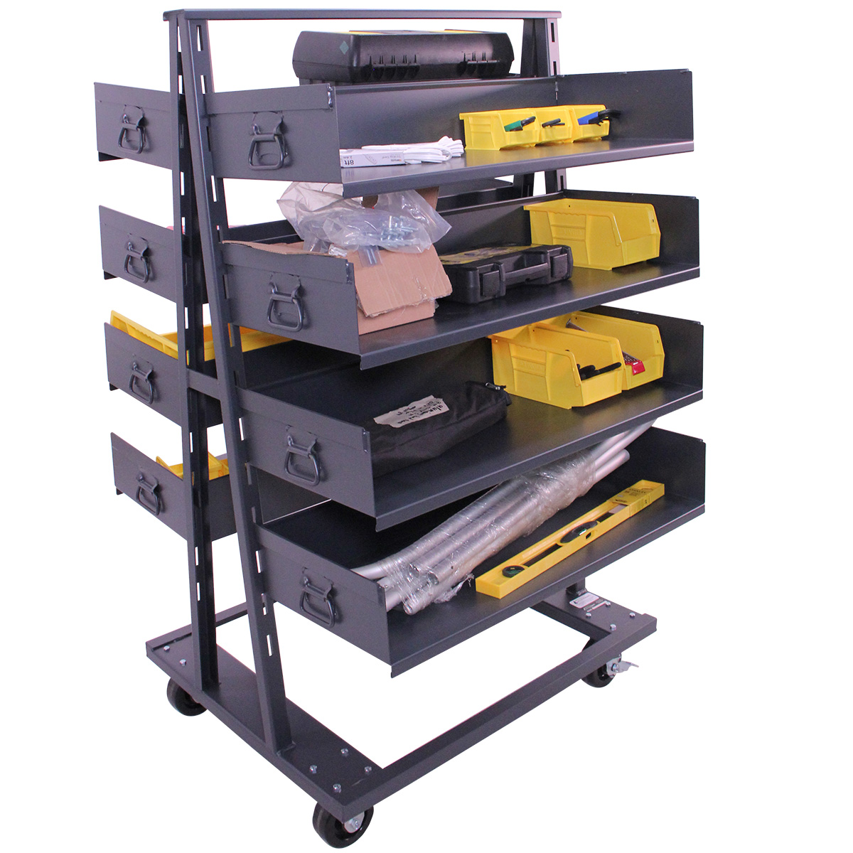 Valley Craft Heavy Duty A-Frame Cart (8) Trays 38X30X63 2,500 Lbs.