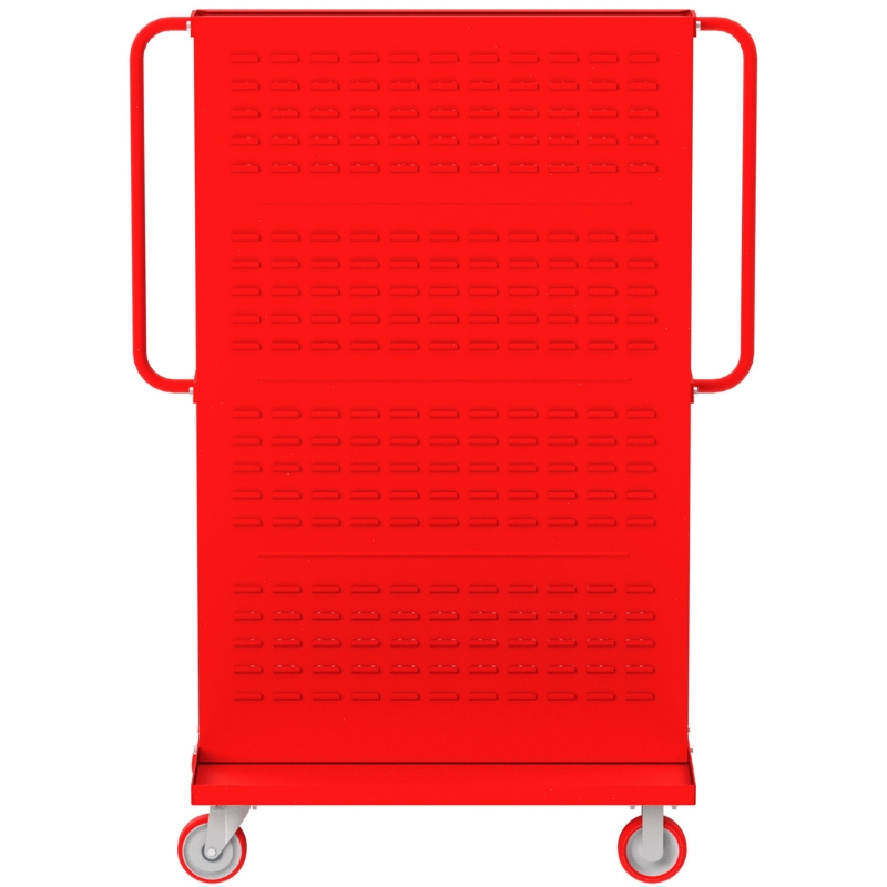 Valley Craft Red A-Frame Bin &Amp; Tool Cart 36”X30”X62” 1,000 Lbs. Side